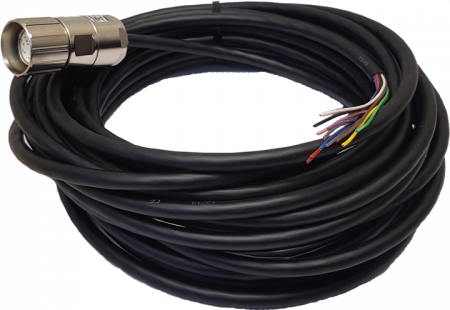 ABB JSD-TK10-12 Kabel 10 m Leitung glatt 12x 0,25 mm², 5 m PUR mit M23 Buchsenstecker 12-polig