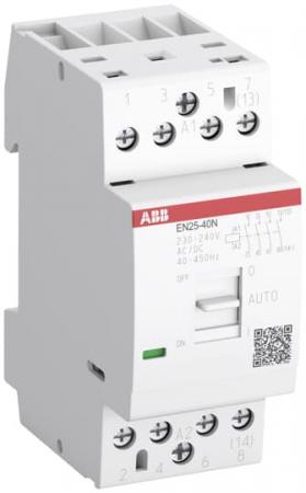 ABB EN25-40N-01 Installationsschütz 25A, 4S/0Ö, 24 V AC/DC mit Handbetätigung