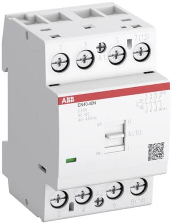 ABB EN40-40N-01 Installationsschütz 40A, 4S/0Ö, 24 V AC/DC mit Handbetätigung