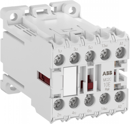 ABB MC2C301ARWED-RAIL Kleinschütz, 5,5 kW, 3S, Hiko: 1Ö, 33 V DC, Ringkabelschuhanschluss