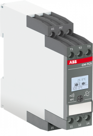 ABB CM-TCS.011P Temperaturüberwachungsrelais -200..+850°C, 1 Ch., 24-240V AC/DC, Push-In