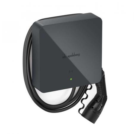 Spelsberg Wallbox Smart Pro Graphite 5m – 11 kW Typ 2 mit MID-Zähler, PV-Laden, RFID, Plug & Charge