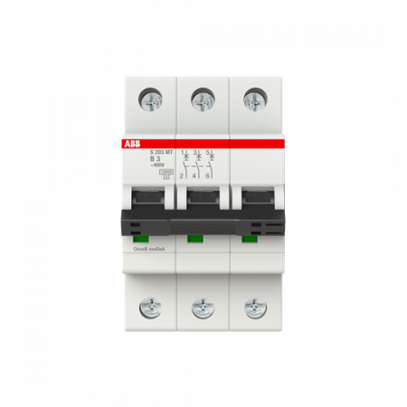 ABB S203MT-B3 Sicherungsautomat B-Char., 10kA, 3A, 3P