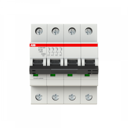 ABB S204MT-B50 Sicherungsautomat B-Char., 10kA, 50A, 4P