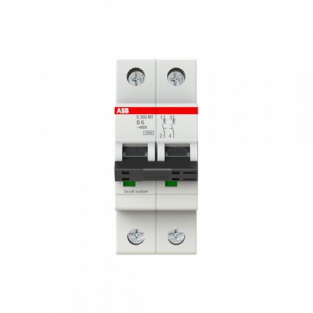 ABB S202MT-D6 Sicherungsautomat D-Char., 10kA, 6A, 2P