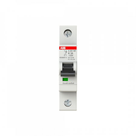 ABB S201MT-K3 Sicherungsautomat K-Char., 10kA, 3A, 1P
