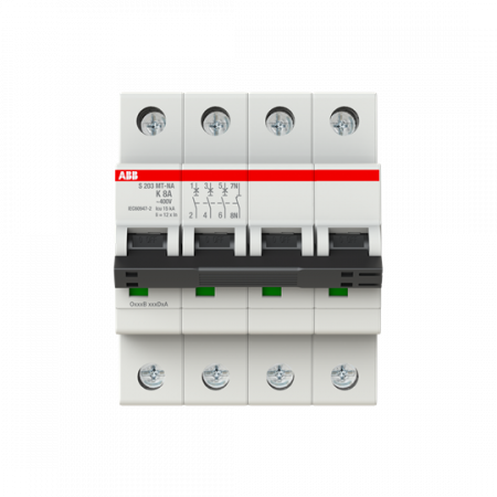 ABB S203MT-K8NA Sicherungsautomat K-Char., 10kA, 8A, 3P, +NA