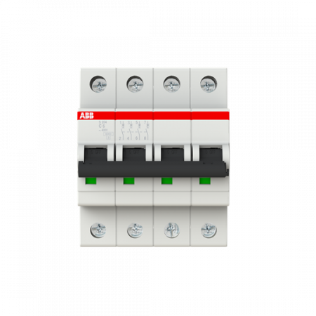 ABB S204-C6 Sicherungsautomat C-Char., 6 kA, 6 A, 4P