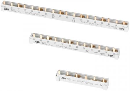 ABB PS3/30 Phasenschiene 3-phasig, 30 Pins, 10 mm² Phasenfolge L1-N(frei)-L2-N(frei)-L3-N(frei)-L1-...