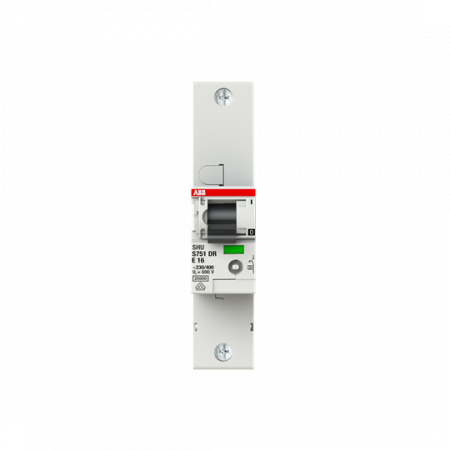 ABB S751DR-E16 Hauptleitungsschutzschalter SH-Schalter in E-Char., 25kA, 16A, 1P SH-Schalter