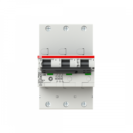 ABB S753DR-E40 Hauptleitungsschutzschalter SH-Schalter in E-Char., 25kA, 40A, 3P