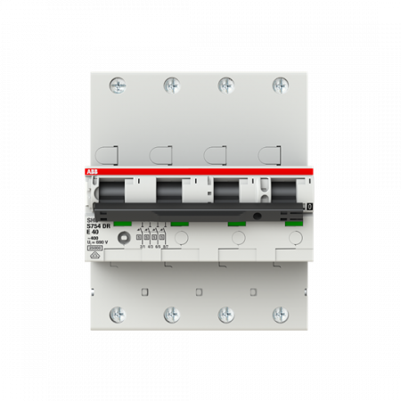 ABB S754DR-E40 Hauptleitungsschutzschalter SH-Schalter in E-Char., 25kA, 40A, 4P