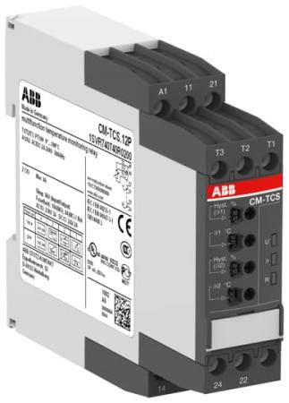 ABB CM-TCS.12P Temperaturüberwachungsrelais Temp.-bereich 0...+100°C, 24-240V AC/DC