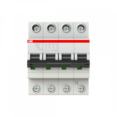 ABB S203-B80NA Sicherungsautomat B-Char., 6kA, 80A, 3P,+NA