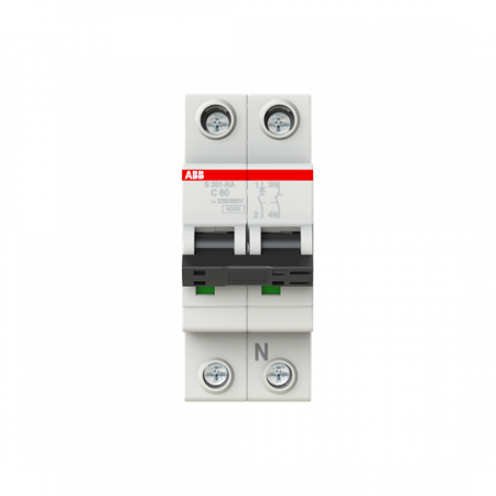 ABB S201-C80NA Sicherungsautomat C-Char., 6kA, 80A, 1P,+NA