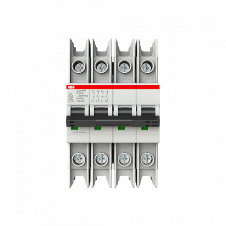 ABB SU204MR-K30 Sicherungsautomat K-Char., 10kA, 30A, 4P, RTT UL 489, Ringkabelanschluss