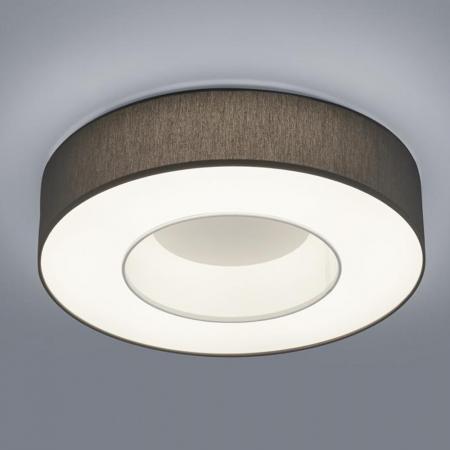 Helestra LOMO LED-Deckenleuchte Ø 45 cm, 34 W, 2800 K Warmweiß, 2500 lm, CRI >90, dimmbar, Chintz Anthrazit, CASAMBI Smart