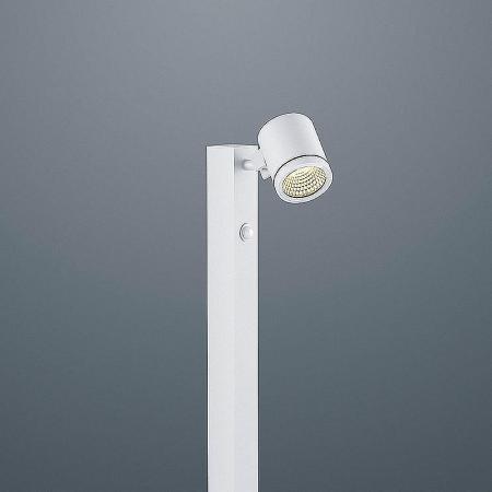 Helestra PART A19806.07 LED-Pollerleuchte 10 W 3000 K Warmweiß, Mattweiß, 740 lm, IP55, Bewegungsmelder