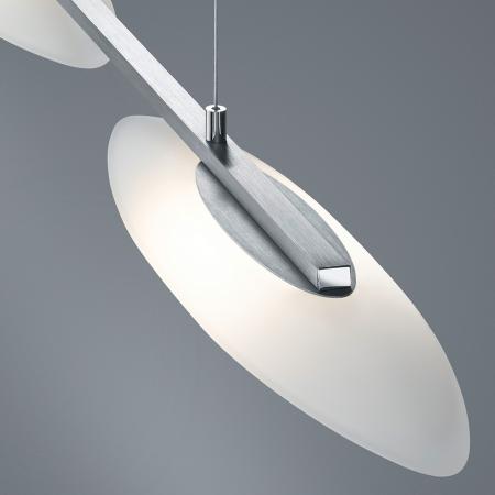 Helestra SALLY LED Pendelleuchte 22 W 1890 lm 2800 K Warmweiß CASAMBI Smart 95 cm Mattnickel