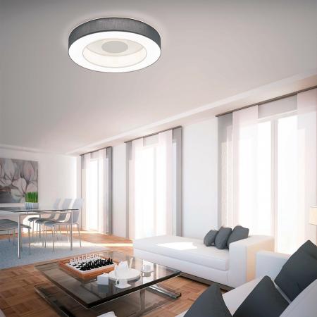Helestra LOMO LED Deckenleuchte 45 W 2840 lm 2800 K Warmweiß CASAMBI Smart Ø 65 cm Mocca