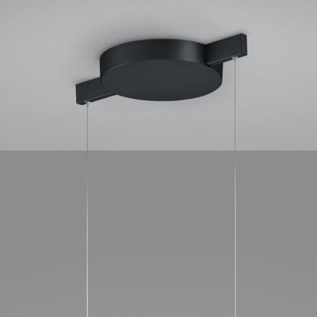 Helestra POLE LED Pendelleuchte 28 W 2160 lm 2700 K Warmweiß CRI 90–100 3-flammig dimmbar CASAMBI optional Mattschwarz