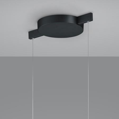 Helestra POLE LED Pendelleuchte 41 W 2880 lm 2700 K Warmweiß CRI 90–100 4-flammig dimmbar CASAMBI optional Mattschwarz
