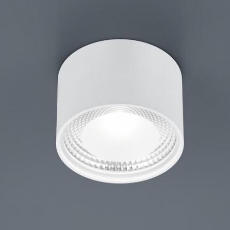 HELESTRA KARI LED Deckenleuchte 12 W 1030 lm 2700 K Warmweiß Ø 115 mm Mattweiß teilsatiniertes Glas dimmbar
