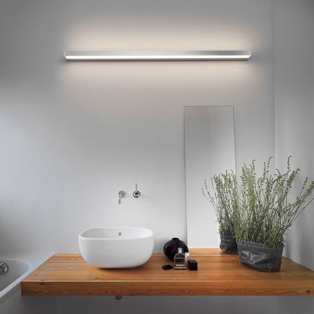 HELESTRA SLATE LED Wandleuchte 29 W 1740 lm 2900 K Warmweiß 1200 mm Chrom IP44