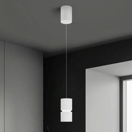 Helestra ROK LED-Pendelleuchte 10W 1020lm 2700K warmweiß mattweiß dimmbar