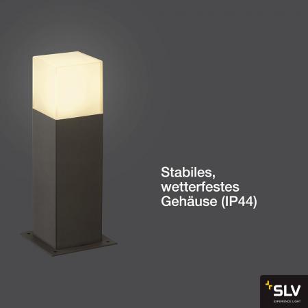 SLV 231215 GRAFIT Wegeleuchte 30cm hoch in anthrazit / weiss IP44
