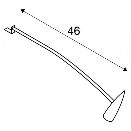Filigrane Bilderlampe DISPLAY Wandleuchte ADL in chrom inkl. Anschlussbox SLV 146332