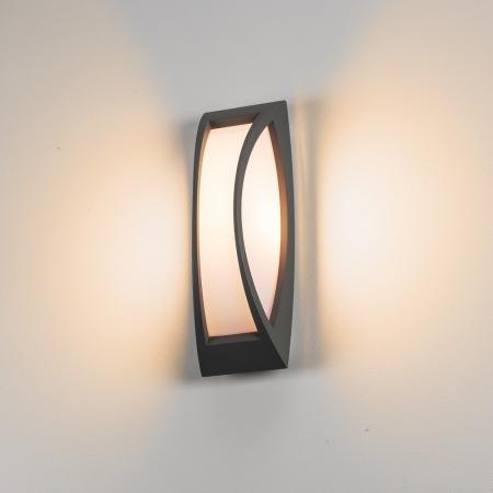 SLV 230445 MERIDIAN 2 Klassische gewölbte Außenwandleuchte in anthrazit IP54