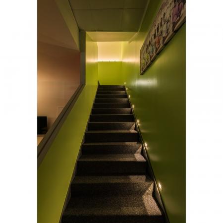SLV 111292 Silbergraues Treppeneinbaulicht FRAME CURVE Einbauleuchte warmweiße LED silbergrau