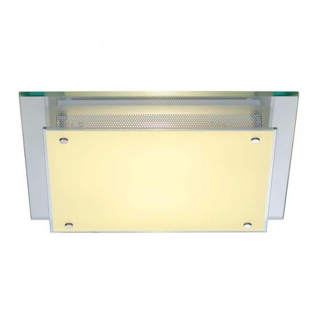 LED Deckenleuchte GLASSA SQUARE eckig aus Glas und Stahl SLV 155180