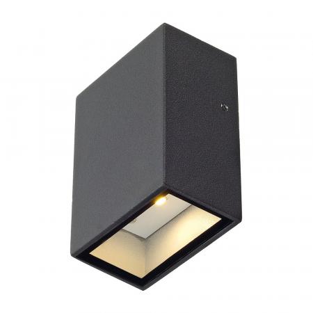 SLV 232465 QUAD 1 LED  Rechteckige Außenwandleuchte in anthrazit inkl. warmweiße LED