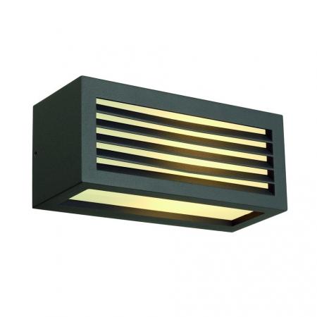 SLV 232495 BOX-L Rechteckige Außenwandleuchte anthrazit IP44