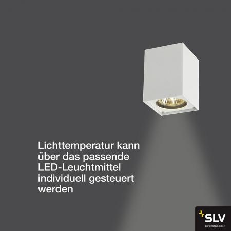 SLV 151511 ALTRA DICE Eckiger Deckenstrahler in weiss