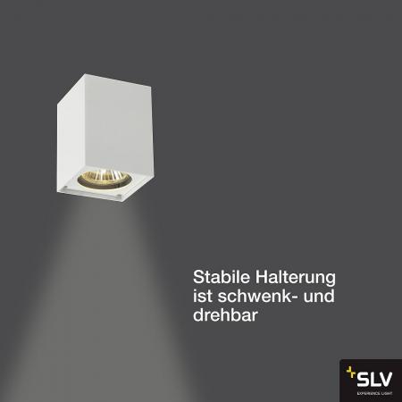 SLV 151511 ALTRA DICE Eckiger Deckenstrahler in weiss