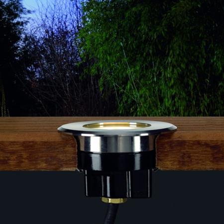 SLV 228412 DASAR FLAT 80 LED Bodeneinbauleuchte rund Edelstahl 3,5 W 3000 K IP67