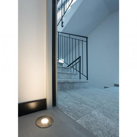 SLV 233500 DASAR 920 LED Bodeneinbauleuchte rund Edelstahl 6,5W 3000K IP67 12–24V DC