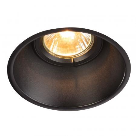 SLV 113140 HORN QPAR51 LED Einbauleuchte GU10 schwarz matt rund IP20 schwenkbar
