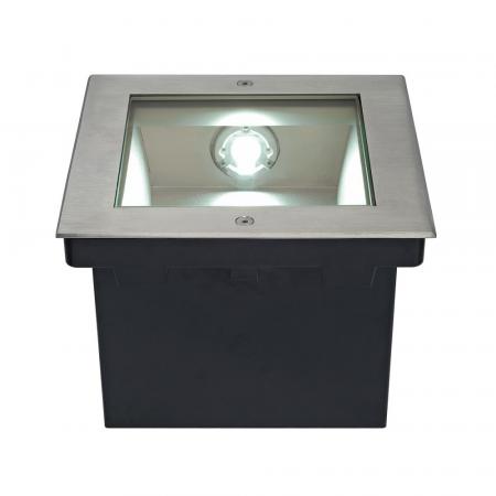 SLV 229381 DASAR 255 LED Bodeneinbauleuchte quadratisch Edelstahl 31W 4000K IP67