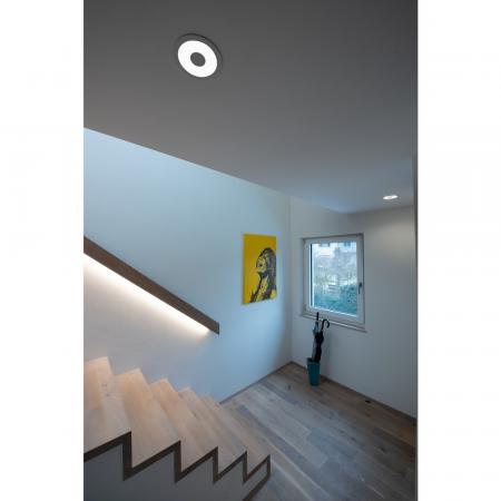 Eindrucksvolle LED-Deckeneinbaulampe COMFORT CONTROL 3000K weiß  SLV 117331