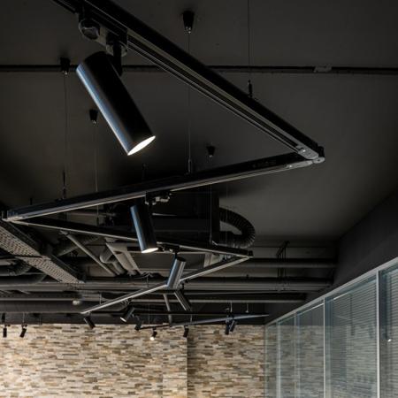 SLV 152960 HELIA 50 LED Strahler für 3Phasen Hochvolt-Stromschiene, 3000K, schwarz, 35°, inkl. 3 Phasen-Adapter