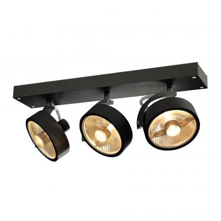 SLV 1000704 KALU 3 QPAR111 Wand- und Deckenstrahler in schwarz