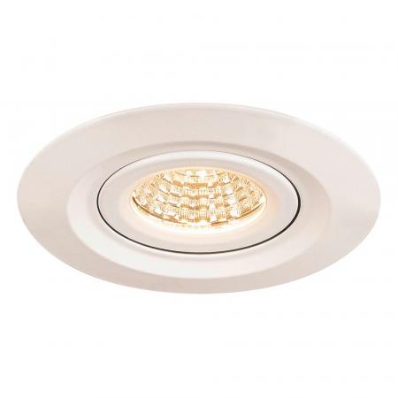 SLV 1000833 KINI LED Deckeneinbauleuchte Bad & Außen weiss warmweiße LED dimmbar