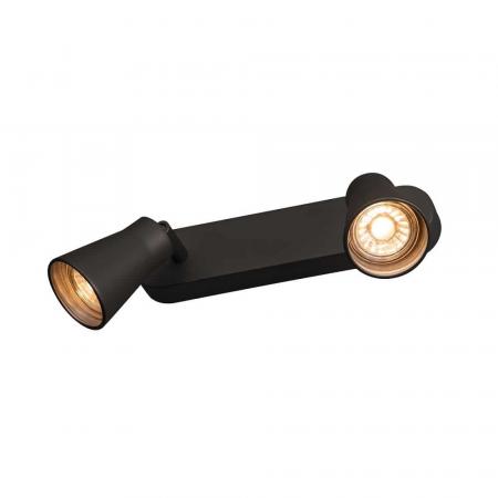 SLV 1000889 AVO Indoor Wand- und Deckenaufbauleuchte schwarz GU10