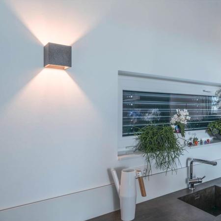 Beton LED Quader SOLID CUBE in Sandsteinoptik mit up&down Lichtaustritt  SLV 1000911
