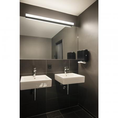 SIGHT LED Wandleuchte & Spiegellampe 120cm schwarz inkl. warmweißer LED Bad & Flur SLV 1001286 IP20