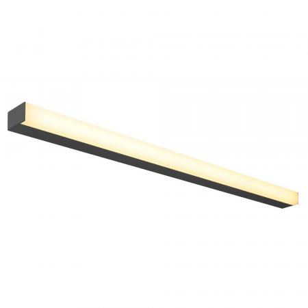 SIGHT LED Wandleuchte & Spiegellampe 120cm schwarz inkl. warmweißer LED Bad & Flur SLV 1001286 IP20